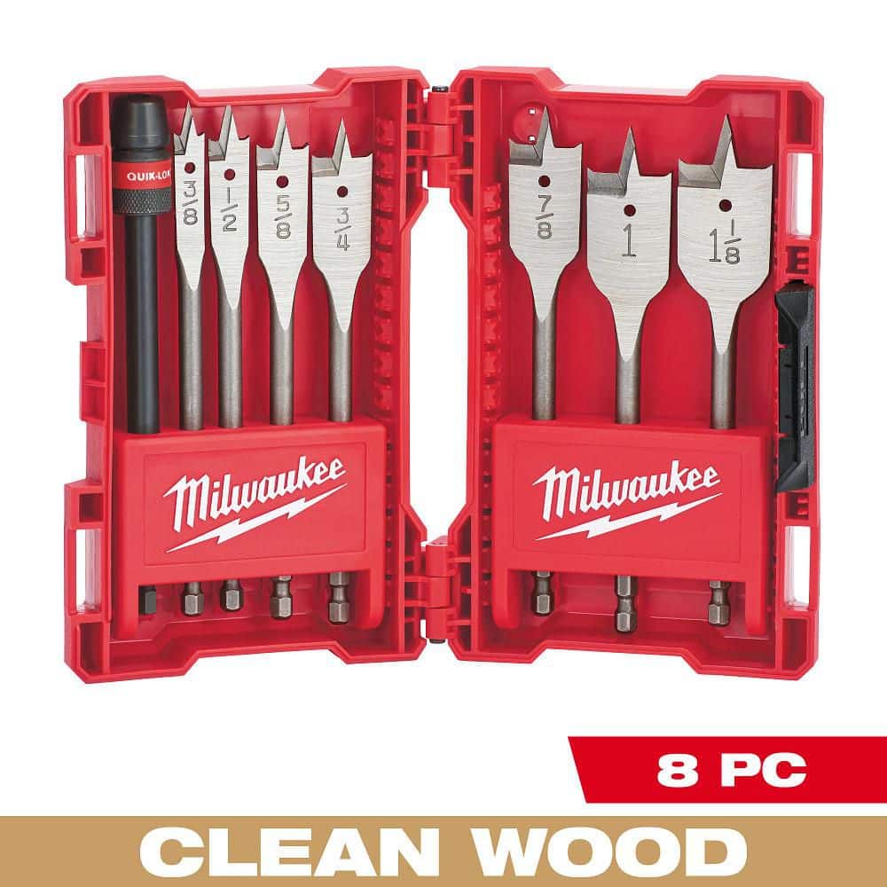 Milwaukee High Speed Wood Spade Bit Set