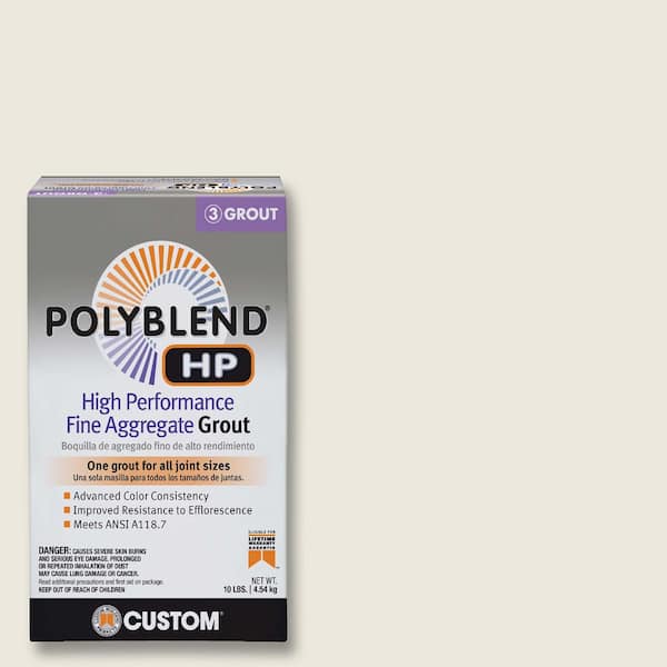 Custom Building Products Polyblend HP #381 Bright White 10 lbs. High Performance Fine Aggregate Grout