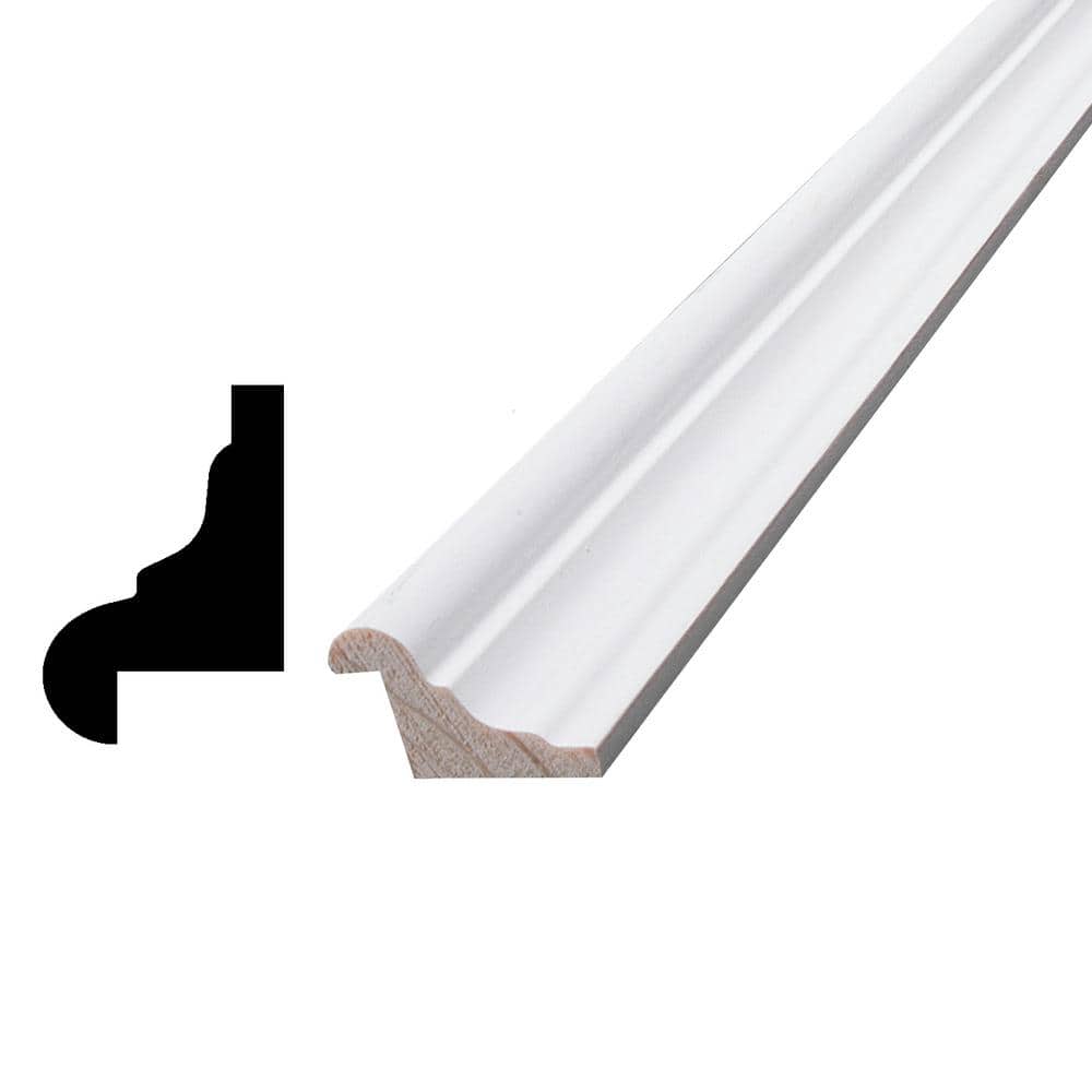 Alexandria Moulding 0.75 in. D x 1.125 in. W x 84 in. L Pine Wood Finger-Joint Panel Moulding Pack (10-Pack)