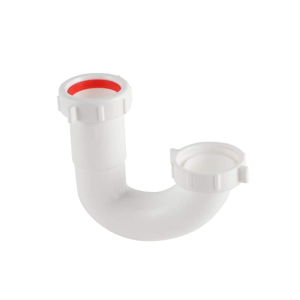 Everbilt 1-1/2 in. Trap J-Bend Sink Trap Captured Nut Plastic