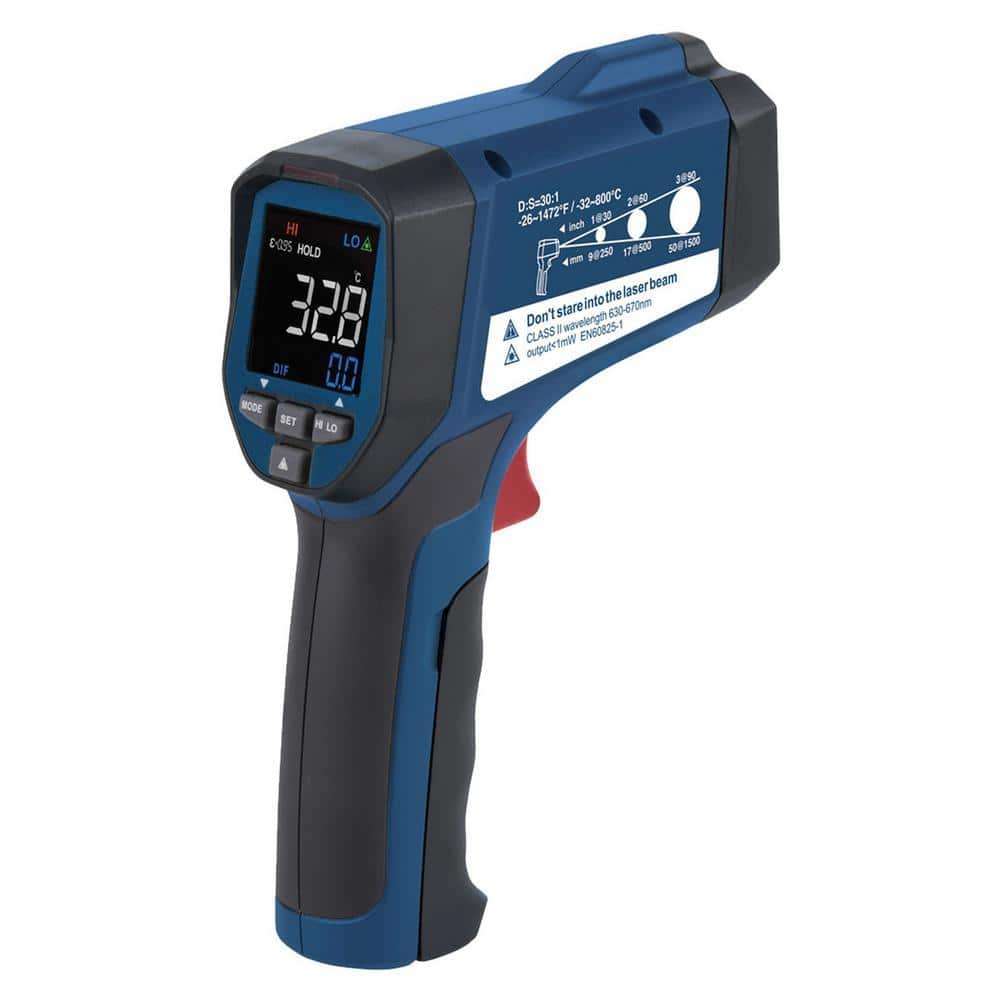 REED Instruments R2320 Infrared Thermometer, 30:1, 1472°F (800°C)