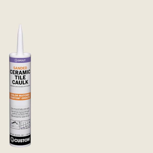Custom Building Products Polyblend #381 Bright White 10.5 oz. Sanded Ceramic Tile Caulk