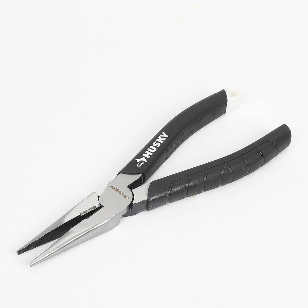 Husky 6 in. H Leverage Long Nose Pliers
