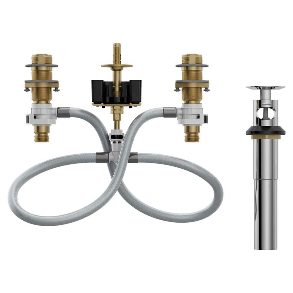 MOEN Widespread Bathroom Faucet Rough-In Valve with Drain Assembly - 1/2 in. IPS Connection
