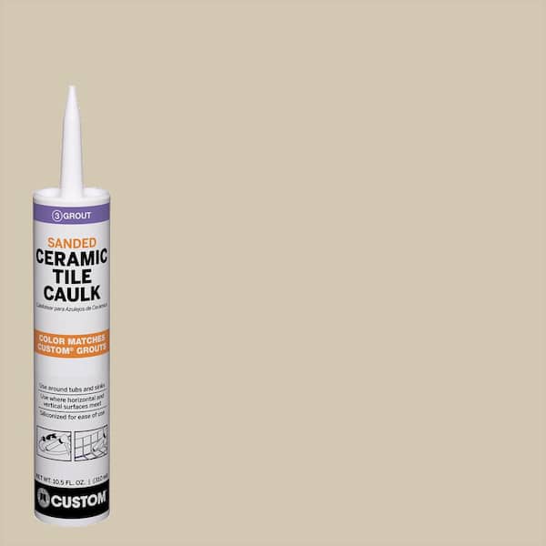 Custom Building Products Polyblend #382 Bone 10.5 oz. Sanded Ceramic Tile Caulk