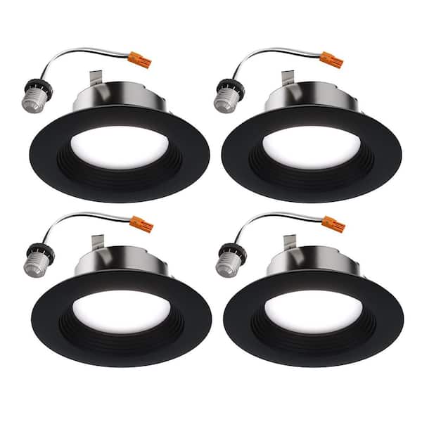 HALO 4-pack LTT 4 in. Adjustable 5 CCT, New Construction/Remodel/Retrofit, Integrated LED Regressed LED Downlight