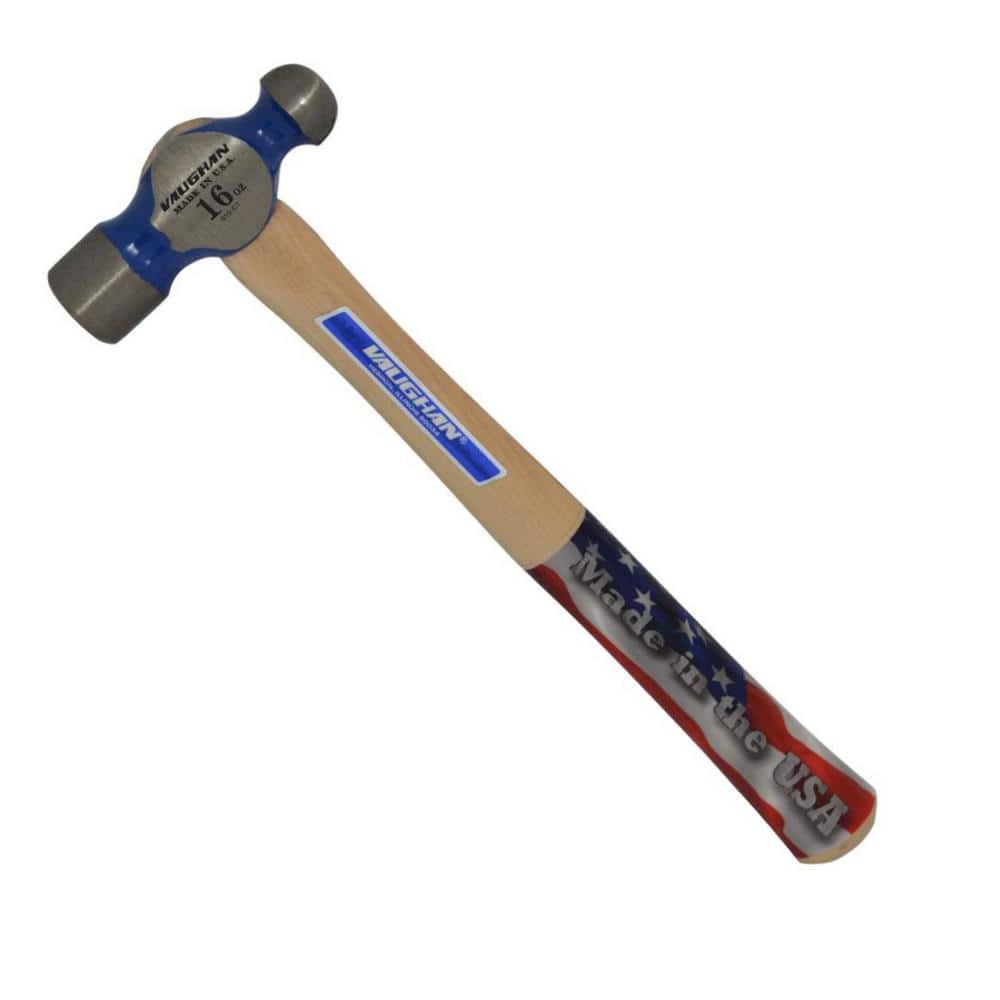 Vaughan 16 oz. Ball-Peen Hammer with 13.75 in. Hardwood Handle