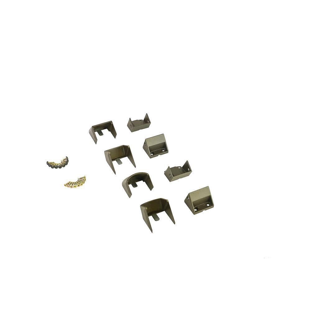 WESTBURY Aluminum Wall Bracket (Use w/Stair Cut Fence Rail)-Bronze Fine Texture (4-Pieces Per Pack)