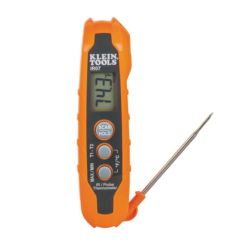 Klein Tools Infrared Temperature Probe, Single Laser 8:1 IR and Probe Thermometer