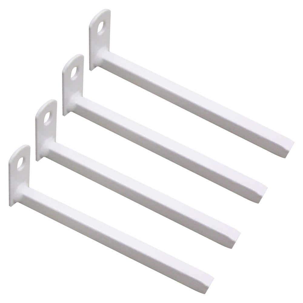 Unique Home Designs White Inside-Mount Brackets (4-Pack)