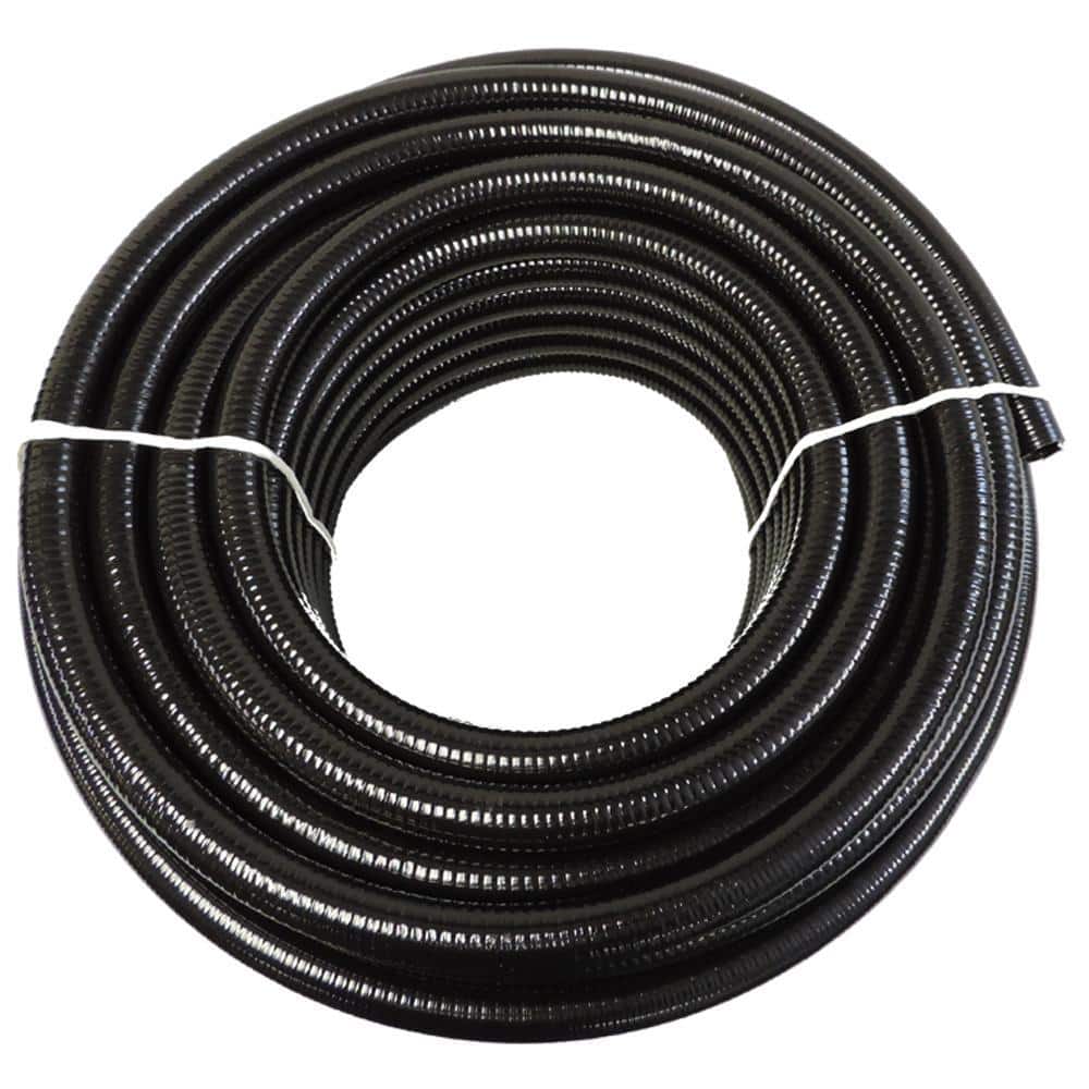 TekTube 1 1/2 in. x 100 ft. PVC Schedule 40 Black Ultra Flexible Pipe