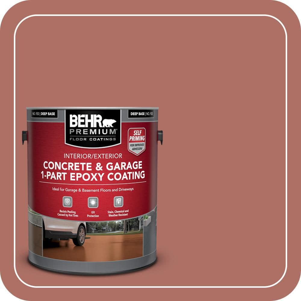 BEHR PREMIUM #PPF-20 New Enand Brick Self-Priming 1-Part Epoxy Satin Interior/Exterior Concrete and Garage Floor Paint