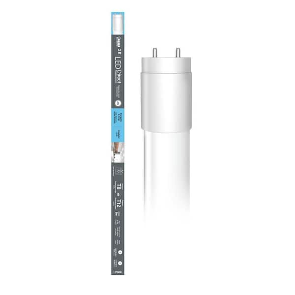 Feit Electric 10-Watt 2 ft. T8/12 G13 Type A Plug and Play Linear LED Tube Light Bulb, Daylight 5000K