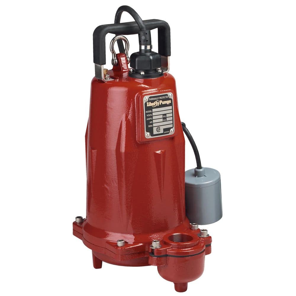 Liberty Pumps FL100-Series 1 HP Effluent Pump with 25 Ft. Power Cord and Wide Angle Float Switch