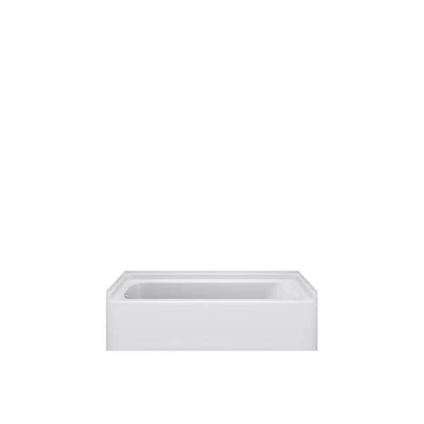 Sterling 60 in. x 30 in. Soaking Bathtub with Left Drain in White