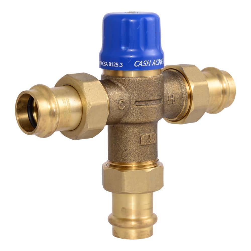 Cash Acme 3/4-in Copper Press HG110D Thermostatic Mixing Valve