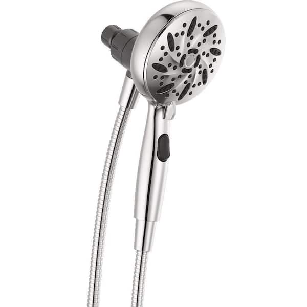 Delta SureDock Magnetic 6-Spray Patterns 1.75 GPM 4.94 in. Wall Mount Handheld Shower Head in Chrome