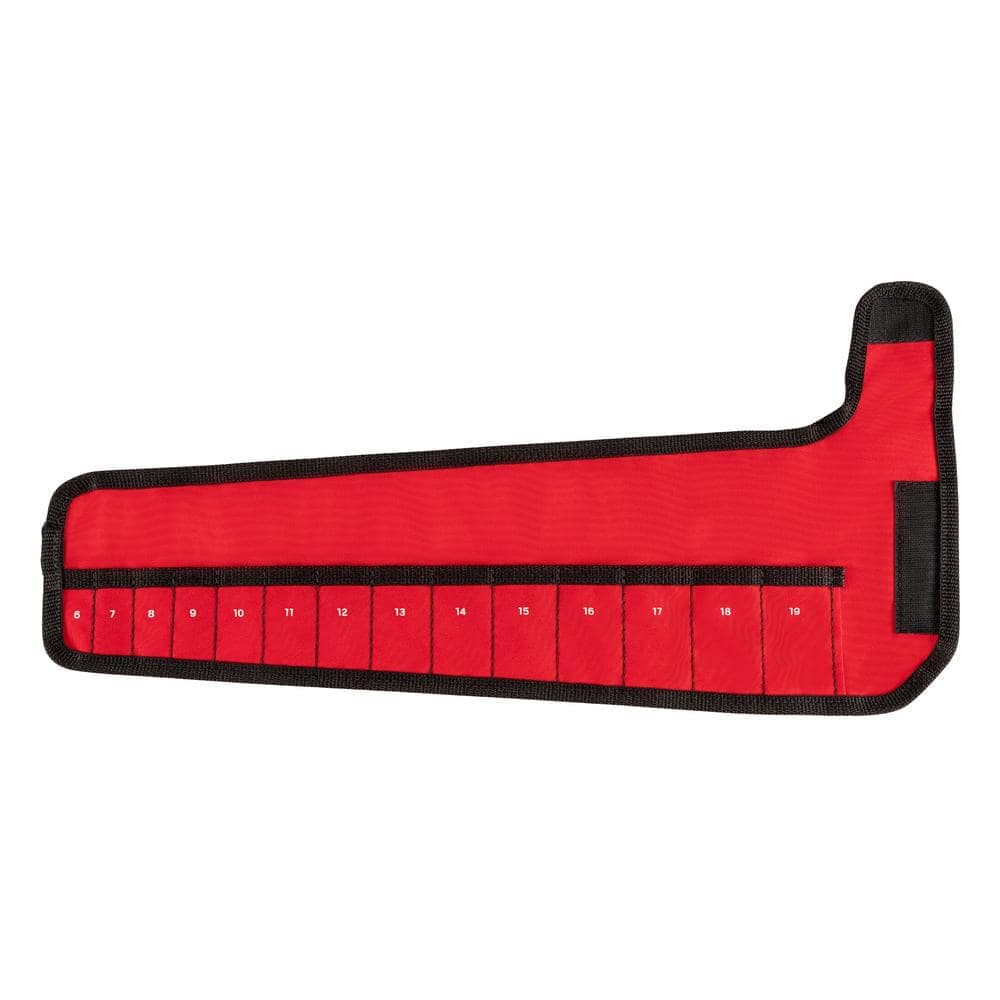 TEKTON 14-Tool Stubby Combination Wrench Pouch (6-19 mm)