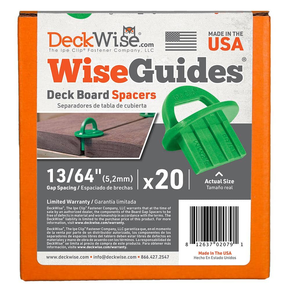 DeckWise WiseGuides 13/64 in. Gap Deck Board Spacer for Hidden Deck Fasteners (20-Count)