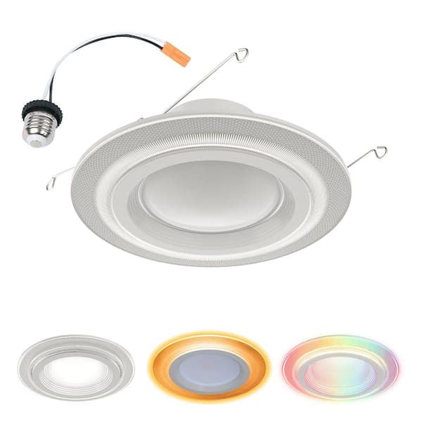 HALO RL Dual Zone 5/6 in. Smart WiFi Recessed LED Trim Connected by WiZ Pro