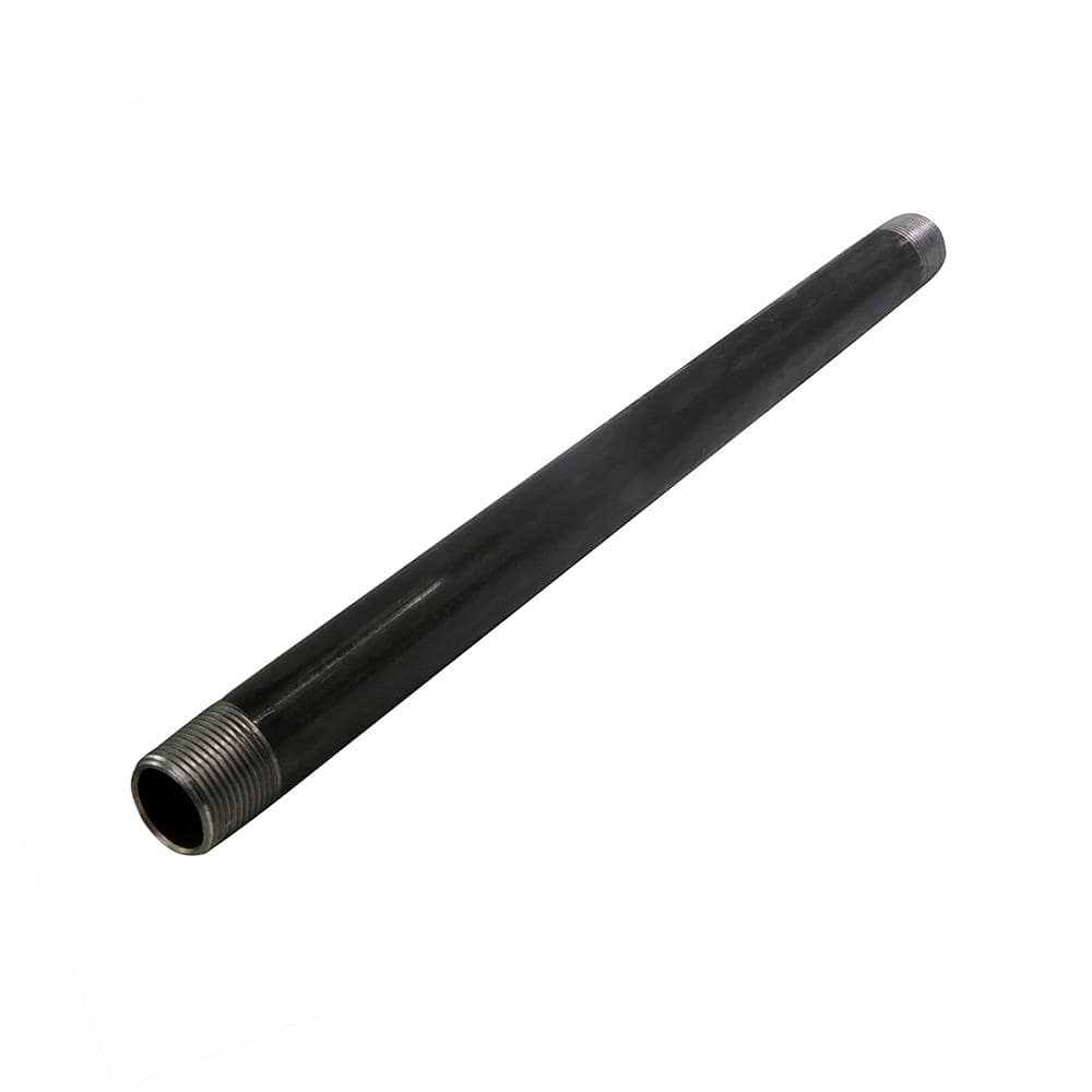 PLUMBFLEX 1-1/4 in. x 5 ft. Black Steel Pipe