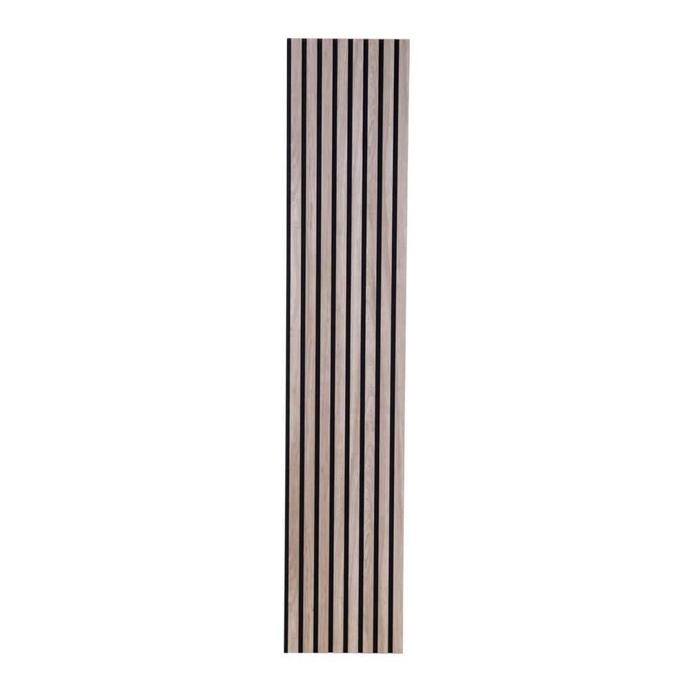 Ejoy 11.75 in. x 94.56 in. x 0.375 in. Acoustic Vinyl Wall Siding in Light Walnut Color (Set of 6-Piece)