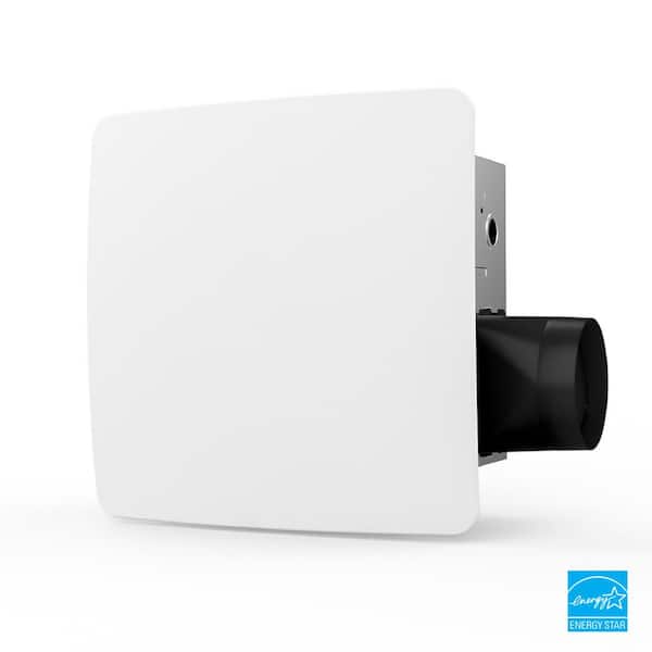 ReVent 80-110 Adjustable CFM Ceiling/Wall Mount Quiet Easy Install Roomside Bathroom/Bath Exhaust Fan with Easy Clean Shield