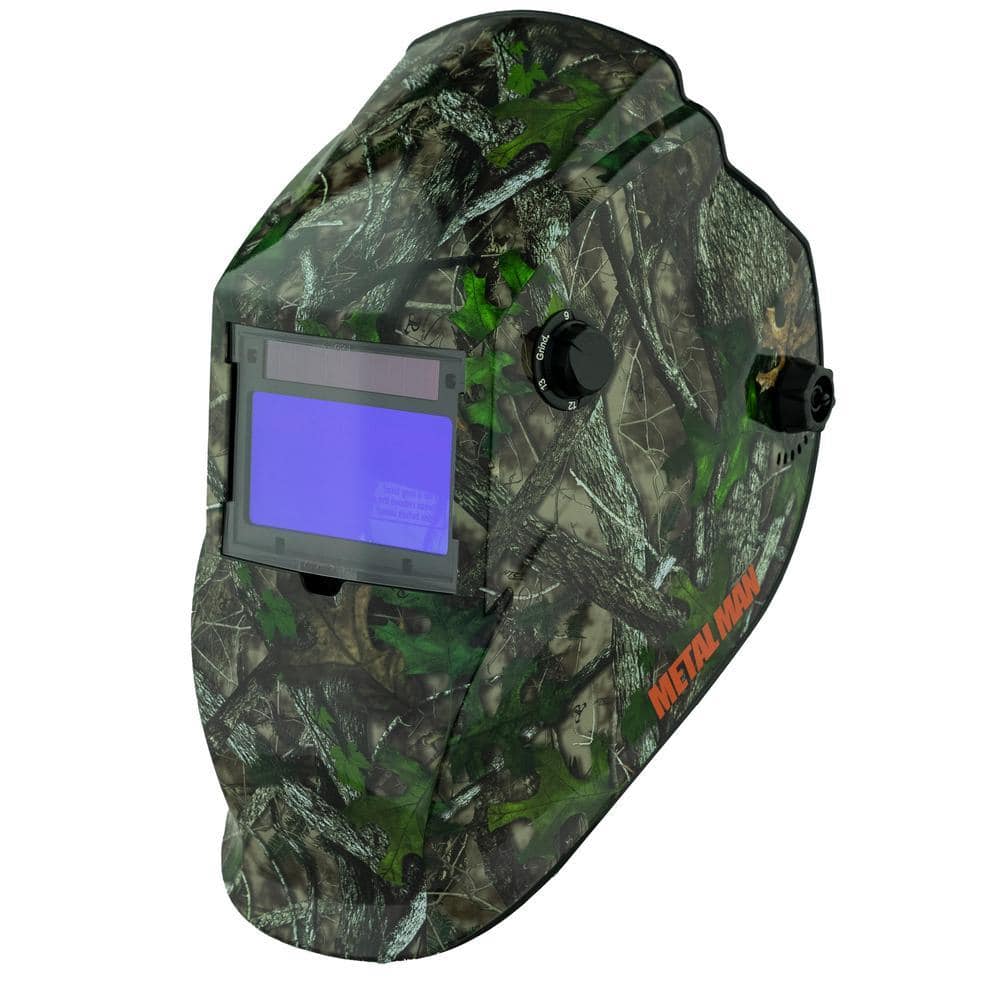 METAL MAN Camoflauge 9 to 13 Shade Auto Darkening Welding Helmet with 3.78 in. x 2.05 in. Viewing Area