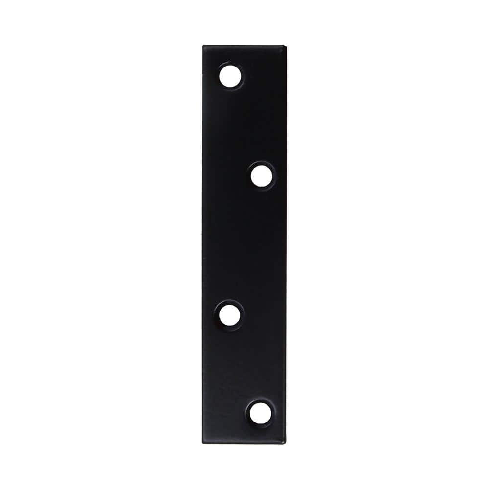 Everbilt (4-Pack) 4 in. Black Mending Plate