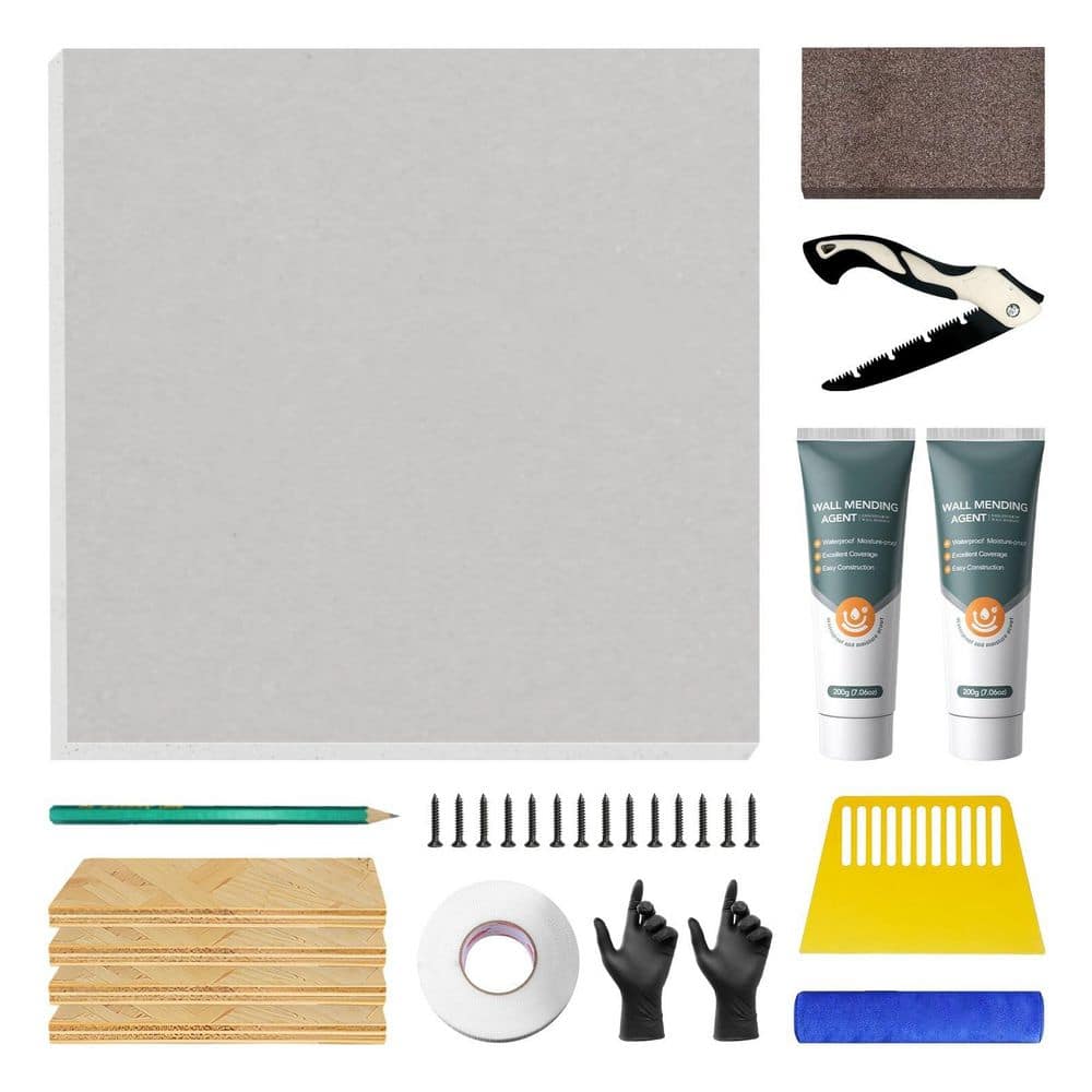 xinyoec Drywall Repair Kit with 16 in. x 16 in. Drywall Repair Panel, Drywall Patch Kit, Sheetrock Repair Kit