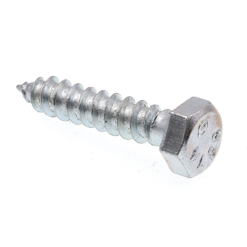Prime-Line A307 Grade A Zinc Plated Steel 5/16 in. x 1-1/2 in. External Hex Lag Screws (50-Pack)