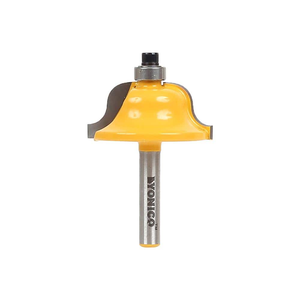 Yonico Roman Ogee Edge Forming 1/2 in. D 1/4 in. Shank Carbide Tipped Router Bit