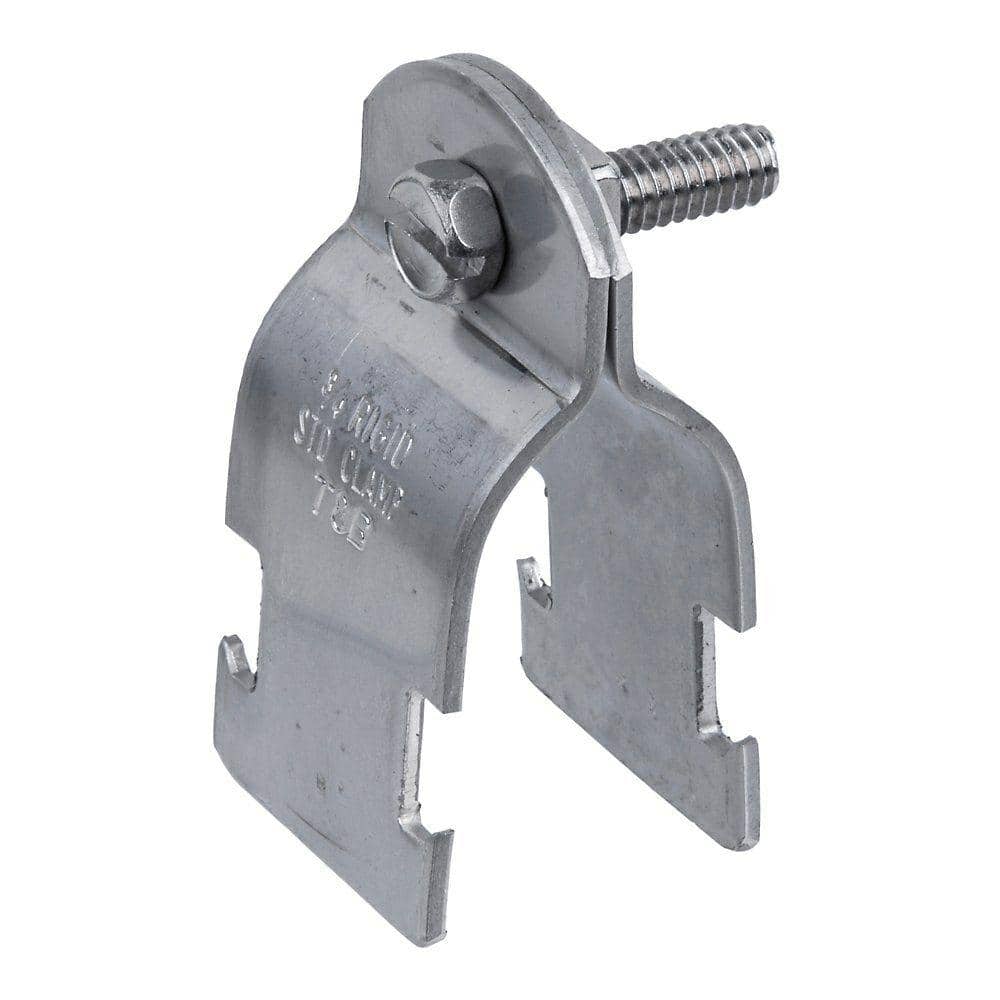 Superstrut 2-1/2 in. Pipe Strap - Silver Galvanized - Strut Fitting (Z702 21/2EG-10)