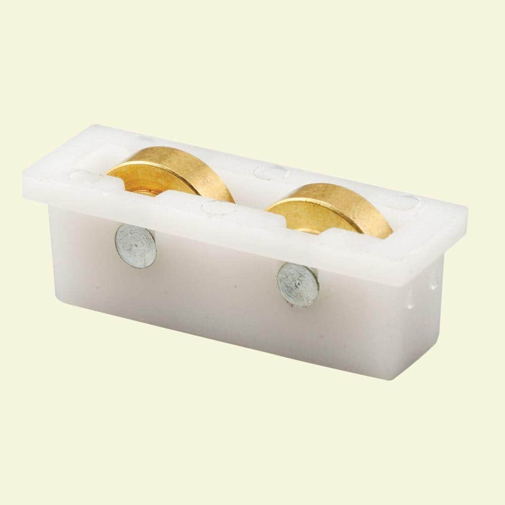 Prime-Line Sliding Window Tandem Roller Assembly, 1/2 in. Flat Brass Rollers