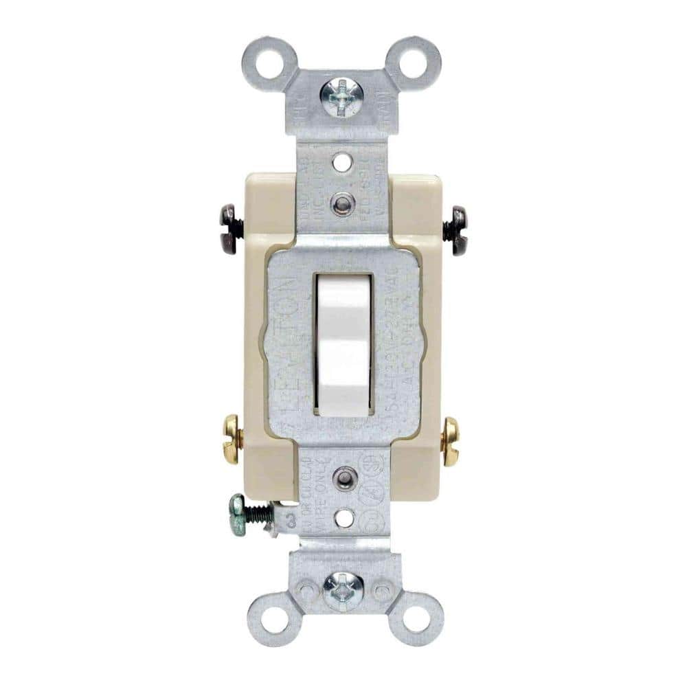 Leviton 20 Amp 4-Way Preferred Toggle Switch, White CSB4-2WS