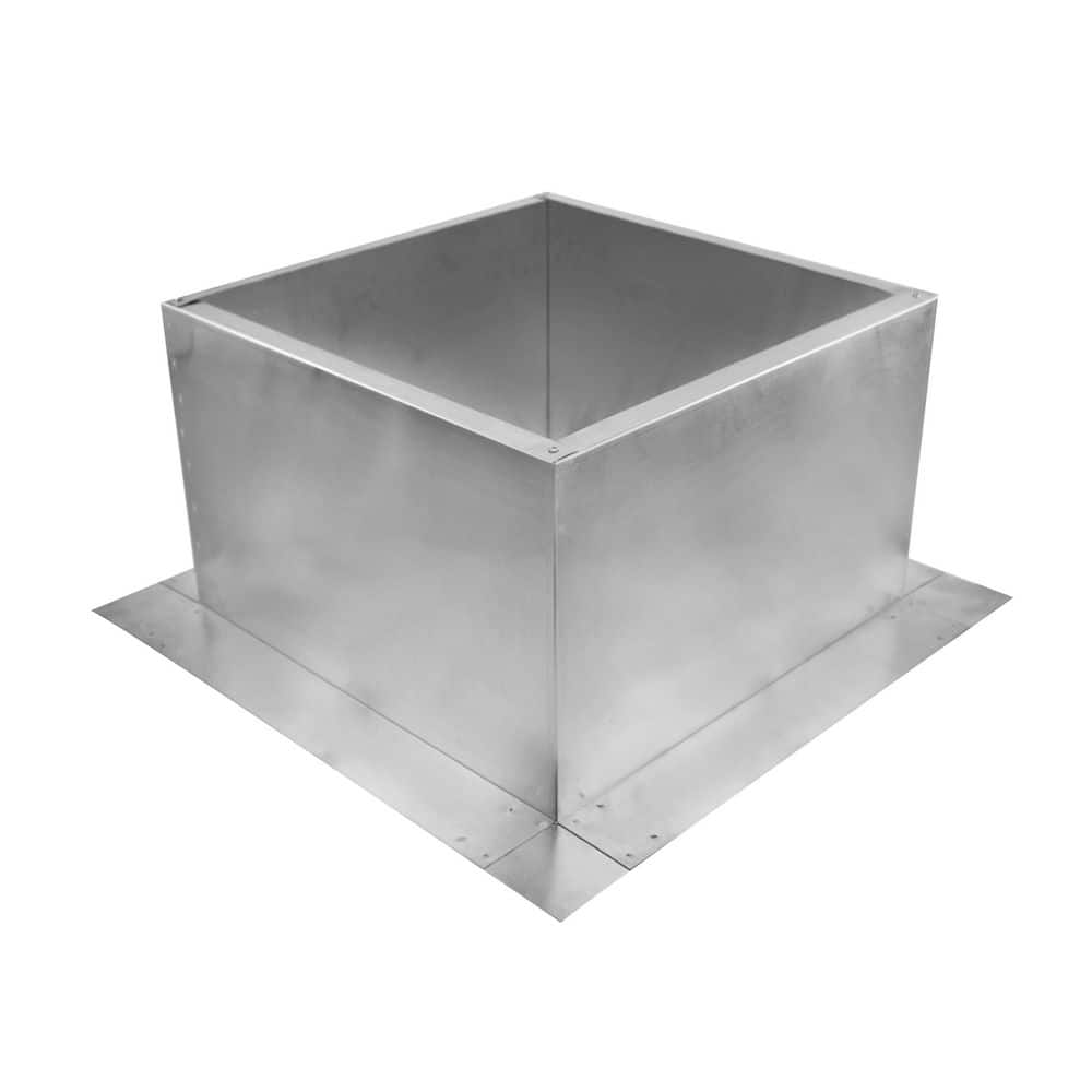 Active Ventilation Box is 19 in. Wide x 19 in. Long x 12 in. High Aluminum Roof Curb