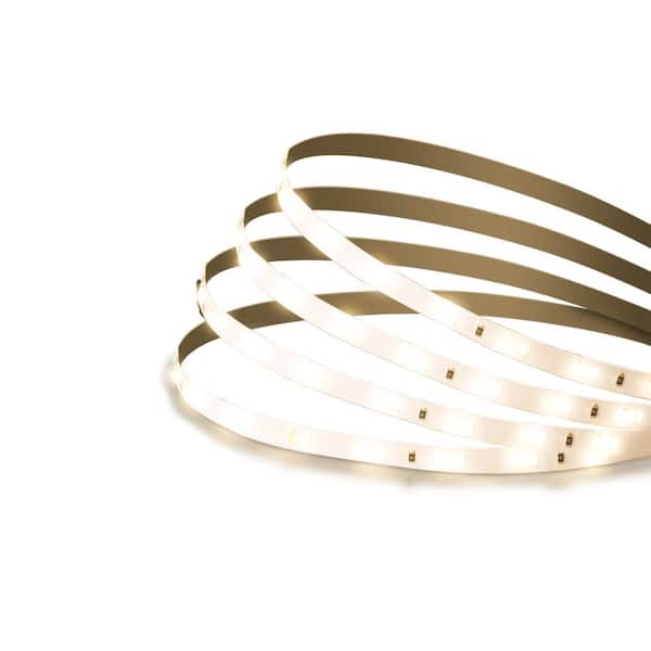 Commercial Electric 16 ft. Plug-In/Hardwire Cuttable/Linkable Integrated LED Tunable White Indoor Under Cabinet Tape Strip Light w/Remote