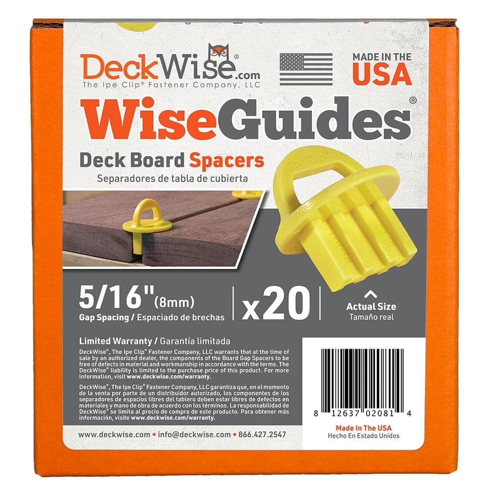 DeckWise WiseGuides 5/16 in. Gap Deck Board Spacer for Hidden Deck Fasteners (20-Count)