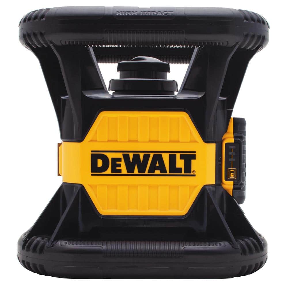 DEWALT 20V MAX Lithium-Ion 150 ft. Red Self-Leveling Rotary Laser Level with Detector, 2.0Ah Battery, Charger, and TSTAK Case