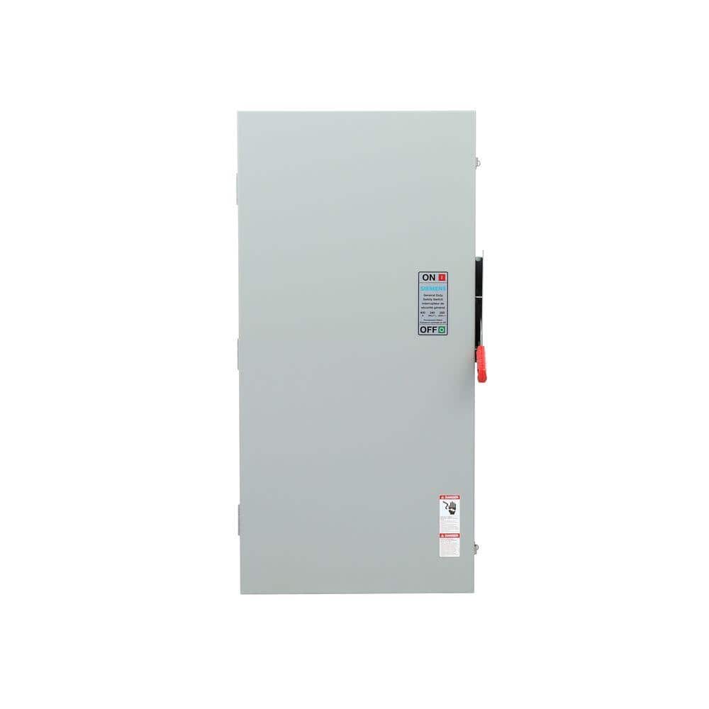 Siemens General Duty 400 Amp 240-Volt Double Pole Outdoor Fusible Safety Switch