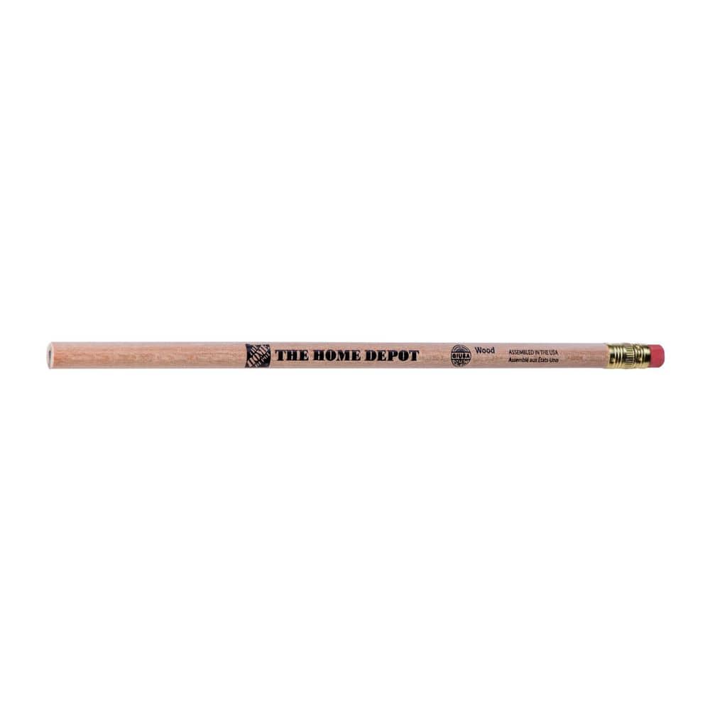 The Home Depot Round Carpenter Pencils with Pro-Sharp Sharpener (15-Pack)