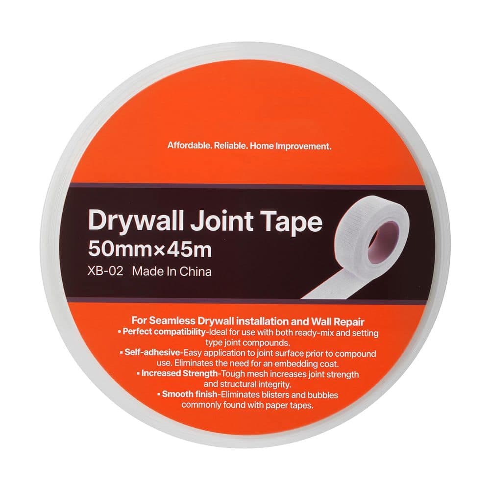 SKYSHALO 36 Rolls 1.97 in. x 147.64 ft. White Self-Adhesive Fiberglass Drywall Joint Tape for Easy Wall and Ceiling Crack Repair