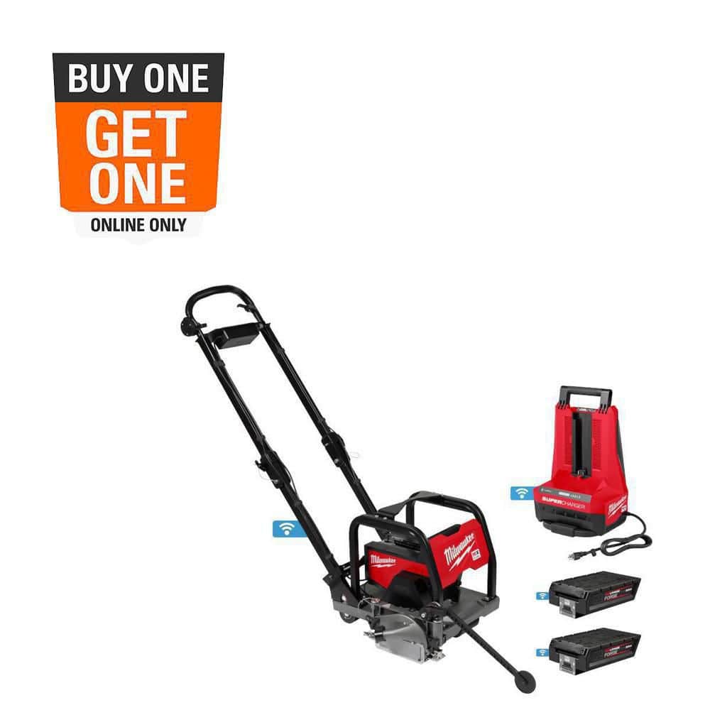 Milwaukee MX FUEL Lithium-Ion 6 in. Green Concrete Saw Kit with (2) FORGE XC8.0 Batteries and (1) MX FUEL Super Charger
