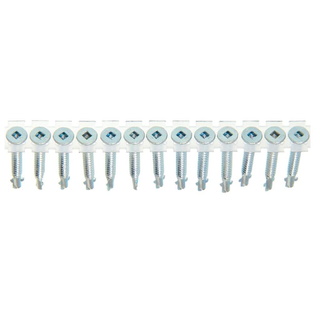 Senco #10x1-5/8 #2S Clear Zinc Wafer with Nibs Wing Drill Fine Thread (1000 Box)