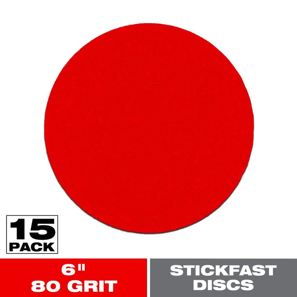 DIABLO 6 in. 80-Grit ROS StickFast Sanding Discs