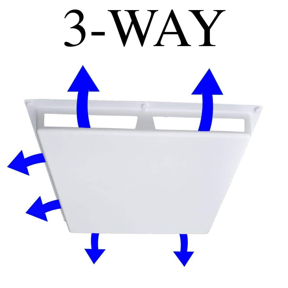 Elima-Draft Commercial 3-Way Air Deflector Cover for 24 in. x 24 in. Diffuser