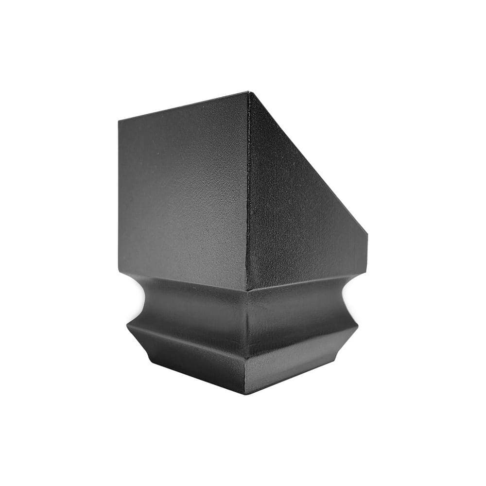EVERMARK Stair Parts 1/2 in. Matte Black Slip N Grip Angle Shoe for Stair Remodel