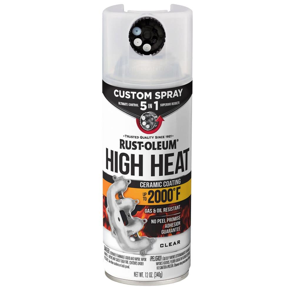 Rust-Oleum Automotive 12 oz. High Heat 5-in-1 Flat Clear Protective Enamel Spray Paint (Case of 6)