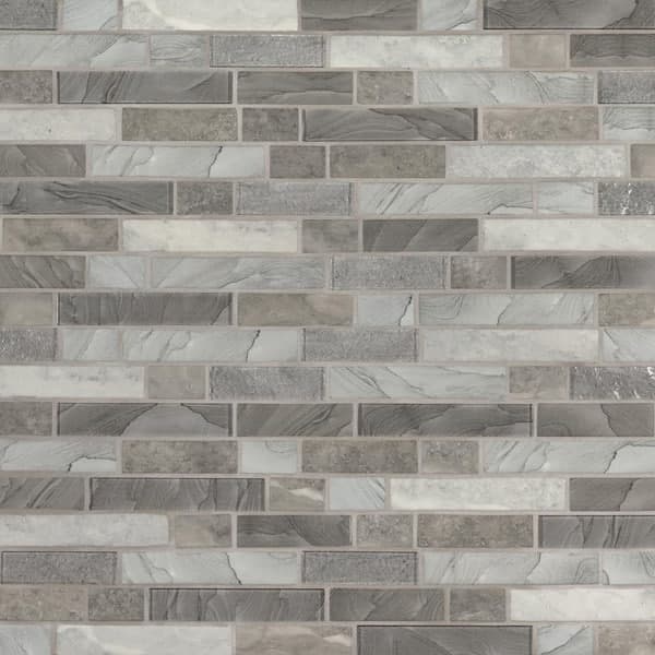 MSI Tarvos Interlocking 12 in. x 12 in. x 0.24 in. Glass Mesh-Mounted Mosaic Wall Tile (1 sq. ft. /Each)
