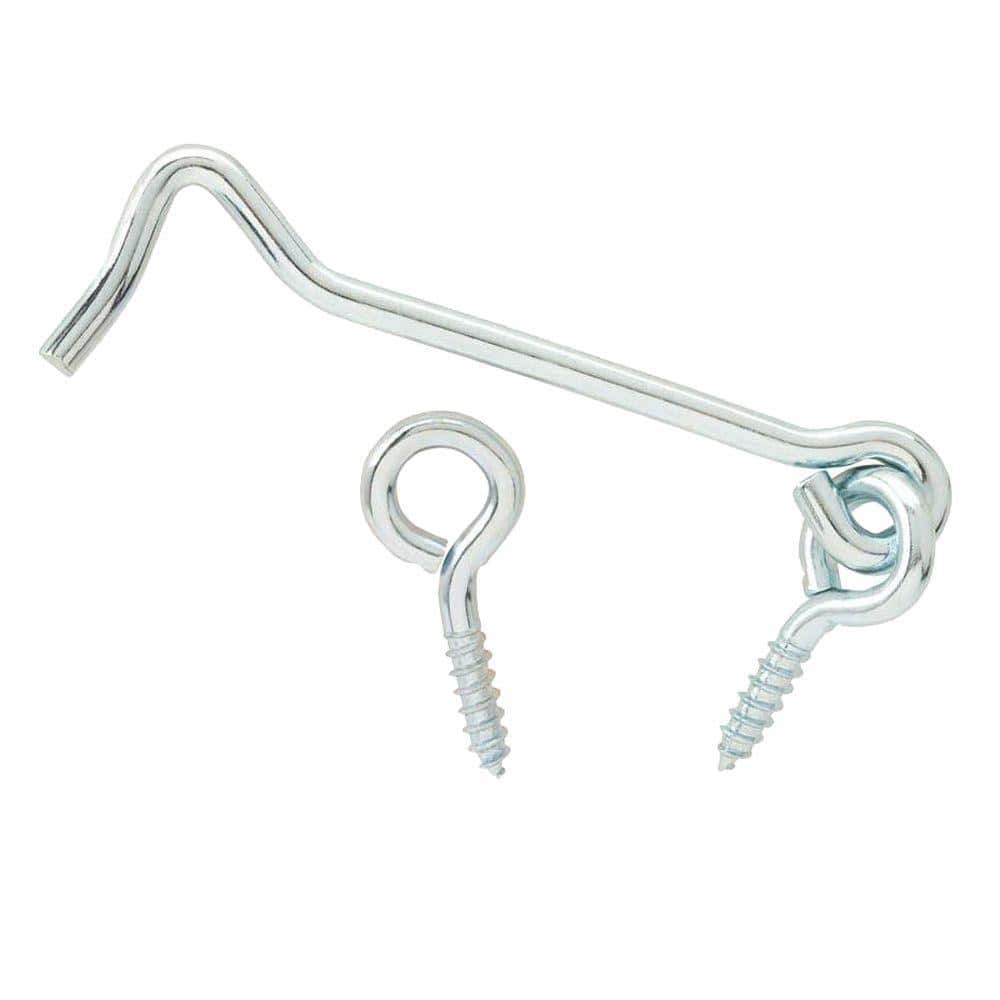 Everbilt (2-Pack) 4 in. Zinc-Plated Hook and Eye